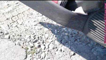 White Socks in the Puddle