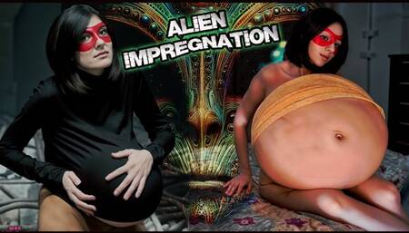 Alien impregnation there's something inside my belly