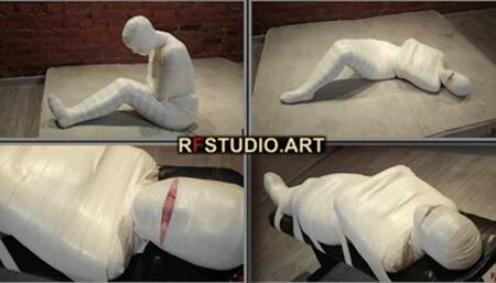 Patty in Total Microfoam Mummification Part 2 - More Secure Fixation to the Bench in the Dungeon (UHD 4K MP4)