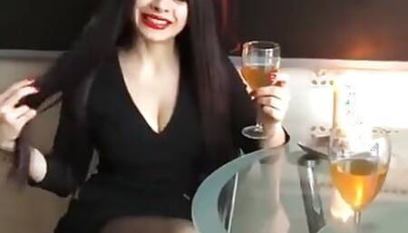 Sugar girl suck a dick for the new present at valentine day