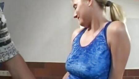 Blonde German beauty wants two cocks to please