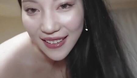 A sexy, black-haired amateur married Japanese beauty. Blowjob and creampie sex, uncensored 1