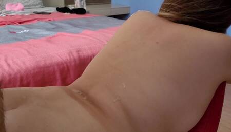 Hot Cumshot on My Back