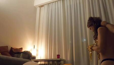 Homeparty with changing sexy outfits escalated quickly pt.1