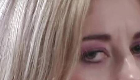 A smoking hot blonde gets anal rammed by a fat cock in the gym