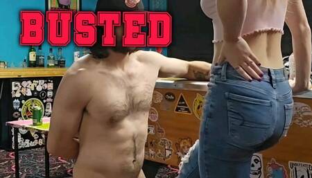 Bitch Gets BallBusted