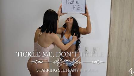 Tickle Me, Don't Tickle Me!