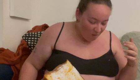 HungryLiLi eating somes pastries as snack