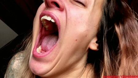 Depressive hypochondriac yawning