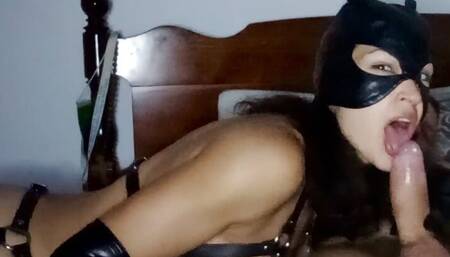 Cat woman in the action