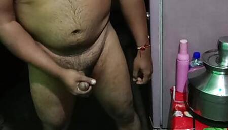 Deshi boy doing hand job in his maternal uncle`s house, His Aunty caught him at red handed and suck his cock