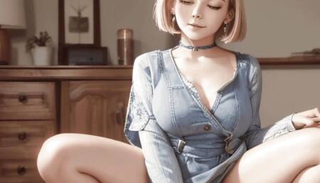 AI generated Android 18 (Dragon Ball)