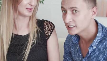 Supportive Cuck Watches His Wife Emily Ross Ride a Stranger's Dick