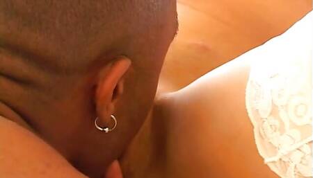 Horny cock sucking slut getting anal fucked