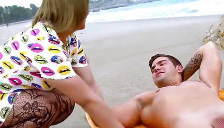 Ashley Rider, Spanish sex tour on the beach