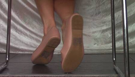Nude Flats Heel Pop Shoeplay