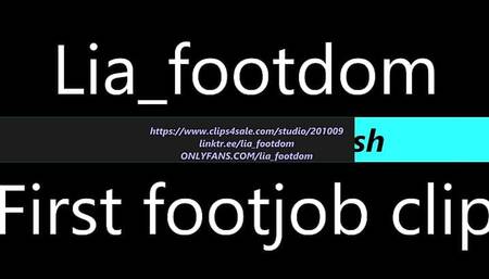First german Footjob clip