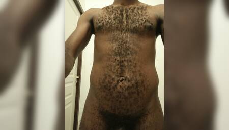 Morning Excitement of Black Guy
