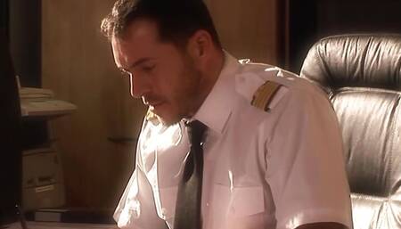 Foursome with two stewardesses