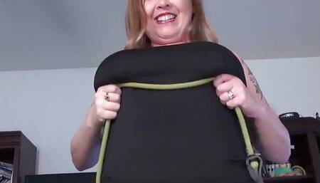 Auntjudys - Your Busty Stepaunt Denise Lets You Fuck Her Big Natural Tits (pov)