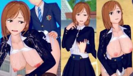 【エロゲーコイカツ！】呪術廻戦 釘崎野薔薇 3DCG巨乳アニメ動画[Hentai Game Koikatsu! Jujutsu Kaisen Nobara Kugisaki(Anime 3DCG
