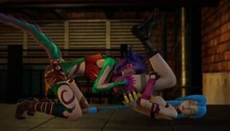 League of Legends Futa - Jinx gets creampied by Neeko