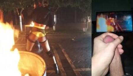 I cum on BEST FIRE TWERK | by YevgeniaTheDancer