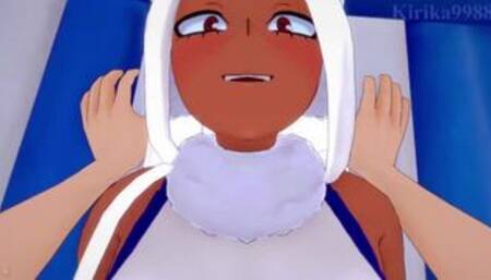 Rumi Usagiyama(Mirko) and I have deep fucking on the beach. - My Hero Academia POV Hentai