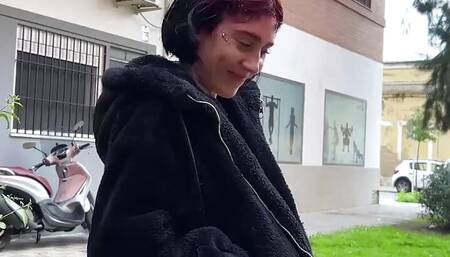 Redhead Spanish beauty tries HARDCORE SEX at her first scene!