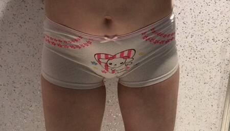 Shorts style pants wetting