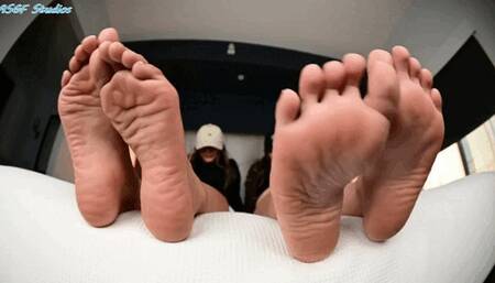 Two new Latina Mamis, foot virgins, soft soles - MP4