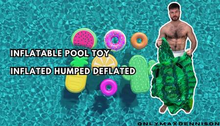 Inflatable pool toy inflatable hump & deflate