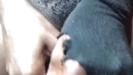 Riding that big dick with my ebony tight pussy
