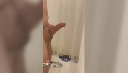 I take a shower and masturbate