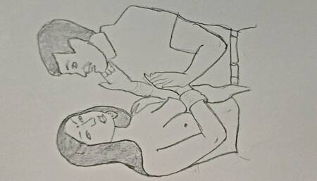 Sketch Drawing Naye saal ke din maine chhoti behan Kavya ki zabardast gaand maari