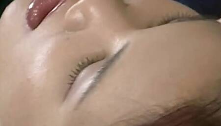 Cute lesbian Asian sluts muff diving and massaging cunt