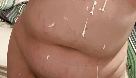 I cream my naked body!