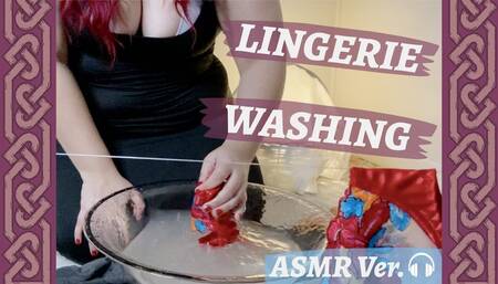 [ASMR VER] Mistress Teaches You How to Clean Her Lingerie Properly