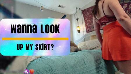 Wanna Look Up My Skirt?