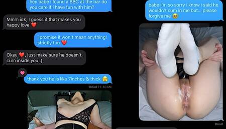 Wife cuckolds husband after night out at Bar