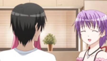 Young man tries to handle 3 sexy sisters