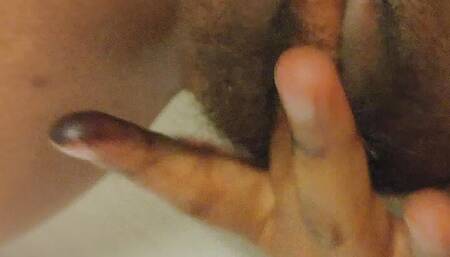 A girl doing masturbation in hotel room