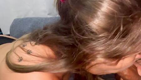 I caught him filming my workout at the gym, showed him his tits, and finished the workout on his hard cock