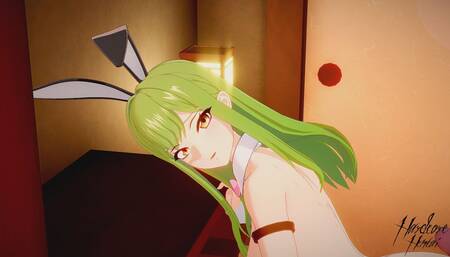 C.C. from Code Geas sucks and fucks - 3D Hentai