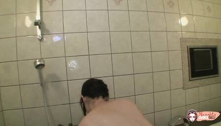 MILF Nobuko Tachikawa grinds her hairy pussy on an Asian guys hard cock