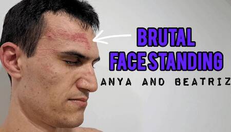 #49 Anya and Beatriz - Brutal Face Standing in Flats and Slippers (Custom Clip)