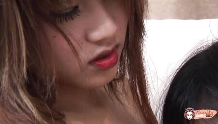 Asian babes Bunny and Bali go to town on each others pussies in 69
