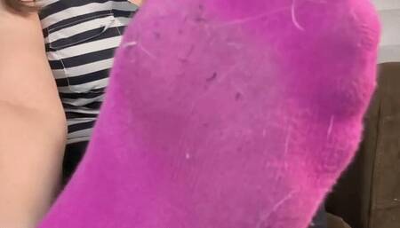 Steal My Shoes? You'll Regret That - Goddess Alya is not happy with you for stealing all her shoes so she teaches you a lesson you won't forget in this sexy foot domination clip featuring dirty feet, sock smelling, sole licking, and more