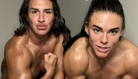 Nude Muscle Girls Jerk Off Instruction, Shredded Hard Bodies Lesbian