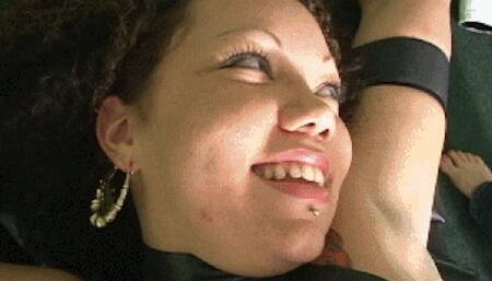 Ticklish Kiki and her bouncing boobs - SD WMV